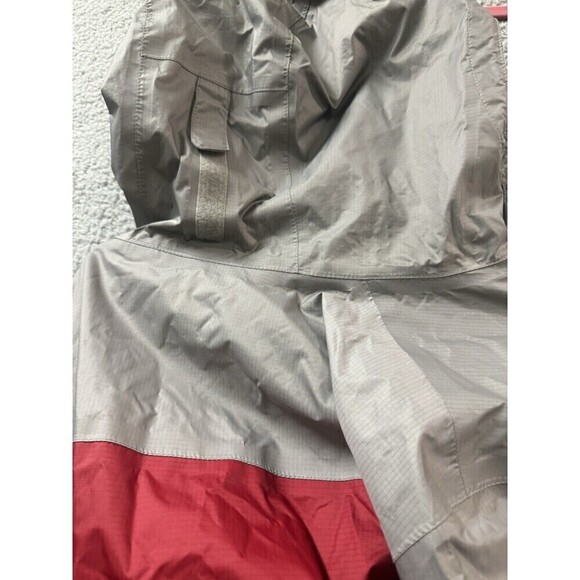 Eddie Bauer Rain Jacket Mens TXL Red Hooded Lined Pockets Full Zip Rain Coat - Picture 10 of 15